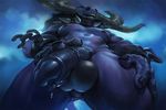  3_fingers alistar animal_genitalia anthro balls biceps big_balls big_muscles big_penis bovine cattle chain cock_pointing_towards_viewer collar cuffs darkgem erection facial_hair horn horsecock league_of_legends looking_at_viewer looking_down low-angle_shot male mammal minotaur muscles navel nipples nude pecs penis perineum plain_background precum shackles solo spiked_collar spikes vein veiny_penis worm's-eye_view 