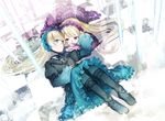  asahikawa_hiyori blonde_hair blue_eyes dress gothic_lolita hortense lolita_fashion long_hair multiple_girls purple_eyes roman siblings sound_horizon violette 