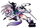  blue_eyes ichi_(ichikai) katana konpaku_youmu ribbon silver_hair solo sword torn_clothes touhou weapon 