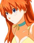  bad_id bad_pixiv_id blue_eyes choker dress kuro_(1968) long_hair neon_genesis_evangelion orange_hair solo souryuu_asuka_langley yellow_dress 