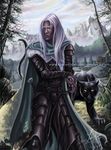  dark_elf drizzt_do&#039;urden drizzt_do'urden drow dual_wield dual_wielding elf fantasy forgotten_realms panther pointy_ears scimitar sword weapon white_hair 