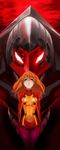  blue_eyes bodysuit eva_03 evangelion:_2.0_you_can_(not)_advance highres mecha multicolored multicolored_bodysuit multicolored_clothes neon_genesis_evangelion orange_bodysuit orange_hair plugsuit rebuild_of_evangelion red_bodysuit see-through shikinami_asuka_langley short_hair solo souryuu_asuka_langley test_plugsuit utu 