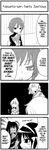  4koma blush comic genderswap genderswap_(mtf) greyscale hane_(hanegoya) hard_translated kita_high_school_uniform kyonko monochrome multiple_girls nagato_yuki ponytail school_uniform serafuku suzumiya_haruhi suzumiya_haruhi_no_yuuutsu translated 