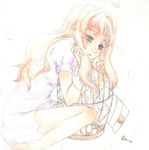  bad_id bad_pixiv_id birdcage blue_eyes cage chin_rest dress feathers key long_hair macross macross_frontier pink_hair sheryl_nome solo tsuki_aoi 