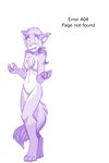  anthro blush breasts canine chest_tuft claws crossgender digitigrade edit embarrassed female fox fur hair long_hair mammal mike_(twokinds) nude open_mouth paws ponytail solo tom_fischbach tuft twokinds unknown_artist 