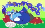  belly cookie dawmino delphox food morbidly_obese nintendo obese overweight pok&eacute;mon pok&eacute;mon_(species) stuffing video_games 