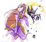  2girls brianne_drouhard imp midna multiple_girls nintendo princess_zelda the_legend_of_zelda the_legend_of_zelda:_twilight_princess zelda_musou 