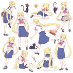  ;p animal artist_name back_bow bag bishoujo_senshi_sailor_moon blonde_hair blue_eyes blue_sailor_collar bow bread cat character_sheet clone clumsy covering_face crescent_moon crying double_bun dressing food food_in_mouth hand_on_own_face juuban_middle_school_uniform lee1210 long_hair long_skirt luna_(sailor_moon) lunchbox moon moon_stick one_eye_closed red_bow sailor_collar school_bag school_uniform serafuku sitting skirt smile socks tongue tongue_out tsukino_usagi twintails very_long_hair 