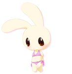  clothed clothing female kani_jiru lagomorph lingerie looking_at_viewer mammal rabbit skimpy solo standing 