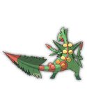  lowres mega_sceptile nintendo no_humans official_art pokemon pokemon_(game) pokemon_oras sceptile simple_background sugimori_ken white_background 