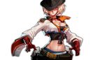  belt blonde_hair bullet bullets cowboy_hat dnf dungeon_and_fighter female_gunner female_ranger gloves gun hat ranger revolvers sash weapon 