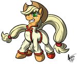  alpha_channel applejack_(mlp) blonde_hair clothing cowboy_hat crossover cynos-zilla earth_pony equine female final_fantasy freckles friendship_is_magic fur green_eyes hair hat horse looking_at_viewer mammal my_little_pony orange_fur plain_background pony smile solo teeth transparent_background video_games 