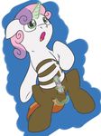  balls button_mash_(mlp) cub dickgirl earth_pony equine erection friendship_is_magic fur fusion hair herm horn horse horsecock intersex magicjob mammal masturbation my_little_pony open_mouth penis plain_background pony posexe solo sweetie_belle_(mlp) two_tone_hair unicorn young 