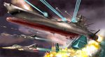  bad_pixiv_id battle cosmo_falcon cosmo_zero emblem energy_gun explosion fleet gamilas i.t.o_daynamics laser_beam motion_blur no_humans realistic science_fiction space space_craft star_(sky) starfighter uchuu_senkan_yamato uchuu_senkan_yamato_2199 weapon yamato_(uchuu_senkan_yamato) 