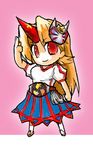  belt chibi hashimoto horn hoshiguma_yuugi kamen_rider kamen_rider_hibiki kamen_rider_hibiki_(series) lowres mask parody solo touhou 