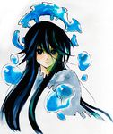  black_hair blue_eyes houshin_engi kirihara long_hair ryuukitsu_koushu solo water 