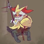  anal_insertion anal_penetration anus bdsm bondage bound braixen canine cotora female fennec fixed_toy fox insertion mammal nintendo penetration pok&#233;mon pok&eacute;mon pussy pussy_juice solo tears vaginal vaginal_insertion vaginal_penetration video_games 