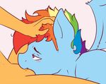  anthro anthrofied applejack_(mlp) blush chicasonic crossgender cunnilingus duo equine female friendship_is_magic hair male mammal messy_hair multi-colored_hair my_little_pony oral oral_sex pegasus purple_eyes rainbow_dash_(mlp) rainbow_hair saliva sex vaginal wings 