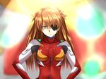  :c blue_eyes breasts brown_hair evangelion:_3.0_you_can_(not)_redo eyepatch hair_ornament hands_on_hips isshiki_(ffmania7) light_brown_hair long_hair looking_at_viewer medium_breasts neon_genesis_evangelion plugsuit rebuild_of_evangelion shikinami_asuka_langley solo souryuu_asuka_langley upper_body 