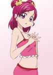  camisole manji_(tenketsu) midriff navel pink pink_eyes pink_hair precure short_hair twintails two_side_up yes!_precure_5 yumehara_nozomi 