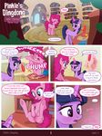  blue_eyes blush book comic cutie_mark dialog duo earth_pony english_text equine eyes_closed female feral friendship_is_magic fur hair hi_res horn horse ink inkwell inside legs_up levitation library magic mammal multi-colored_hair my_little_pony open_mouth pink_fur pink_hair pinkie_pie_(mlp) pony presenting purple_eyes purple_fur pussy quill scroll sitting smile sparkles syoee_b teeth text twilight_sparkle_(mlp) unicorn 