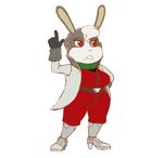  breasts bronze_stew chubby clothed clothing colored crossgender eyelashes female gender_bend gloves invalid_tag lagomorph mammal nintendo overweight peppy_hare rabbit red_eyes scarf solo star_fox thighs video_games wide_hips 