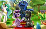  applejack_(mlp) changeling cute equine female feral friendship_is_magic group horn horse male mammal my_little_pony pony princess_celestia_(mlp) princess_luna_(mlp) twilight_sparkle_(mlp) vavacung wedding winged_unicorn wings 