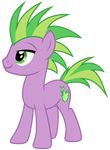  cutie_mark equine friendship_is_magic hi_res horse magister39 male mammal my_little_pony pony smile solo species_swap spike_(mlp) 