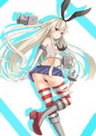  anchor black_panties blonde_hair elbow_gloves gloves hair_ornament hairband highres kantai_collection long_hair looking_at_viewer panties rensouhou-chan shimakaze_(kantai_collection) skirt striped striped_legwear thighhighs underwear very_long_hair zukky 