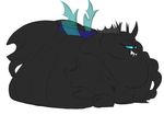  calorie changeling equine fangs friendship_is_magic horn mammal morbidly_obese my_little_pony overweight teeth unknown_species wings 