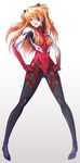  blonde_hair blue_eyes bodysuit breasts evangelion:_3.0_you_can_(not)_redo eyepatch gradient gradient_background hair_ornament hands_on_hips highres long_hair looking_at_viewer neon_genesis_evangelion open_mouth plugsuit rebuild_of_evangelion shikinami_asuka_langley small_breasts solo souryuu_asuka_langley tyone 