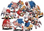  amy_rose aoki_(fumomo) bat_wings blonde_hair brown_hair carrying carrying_under_arm chaos_emerald cream_the_rabbit dress emerl_(sonic) furry gloves heart knuckles_the_echidna maria_robotnik multiple_girls princess_carry princess_elise_(sonic_the_hedgehog) robot rouge_the_bat sega shadow_the_hedgehog shoes sneakers sonic sonic_the_hedgehog tails_(sonic) wings 