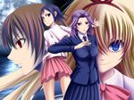  amae_koromo bad_id bad_pixiv_id blonde_hair blue_eyes blue_hair brown_hair hair_ribbon ikeda_kana kajiki_yumi kazekoshi_school_uniform mahjong miyanaga_saki multiple_girls purple_hair red_eyes ribbon saki school_uniform tsuruga_school_uniform urabe_(mstchan) 