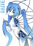  android blue_eyes blue_hair cable daive hatsune_miku head_tilt highres long_hair mechanical_parts robot robot_joints twintails vocaloid 