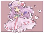  bad_id bad_pixiv_id book chibi crescent hat long_hair patchouli_knowledge purple_eyes purple_hair solo touhou tsk 