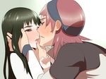  1girl couple hetero kiss mono shadow_of_the_colossus tensugi_takashi wander 