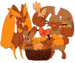  aonik basket bow buneary bunnelby diggersby easter_egg lopunny nintendo no_humans pokemon togepi togetic 