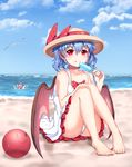  :q alternate_costume bad_feet bad_id bad_pixiv_id ball bare_arms barefoot bat_wings beach beachball blue_hair blue_sky bow cloud crescent crescent_hair_ornament day dress food hair_ornament hand_on_own_knee hat hat_bow highres licking_lips looking_at_viewer multiple_girls open_mouth outdoors panties papo patchouli_knowledge popsicle purple_hair red_eyes remilia_scarlet sinking sitting sky sleeveless sleeveless_dress smile sundress sweat tongue tongue_out touhou underwear upskirt white_dress white_panties wings 