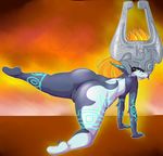  all_fours anthro anus barefoot breasts butt fangs female hair half-closed_eyes happy headgear hi_res hylian imp long_hair looking_at_viewer midna nude open_mouth ponytail pussy raised_leg sharp_teeth side_boob smile solo teeth the_legend_of_zelda throat_(artist) tongue tongue_out twilight_princess video_games 