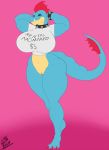  angrypotato96 anthro bottomless clothed clothing collar curvaceous female feraligatr nintendo pok&eacute;mon pok&eacute;mon_(species) pussy smile solo thick_thighs video_games 