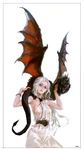  1girl a_song_of_ice_and_fire blue_eyes daenerys_targaryen dragon dress drogon game_of_thrones long_hair tail white_hair wings woodendolphin woodenmanatees 