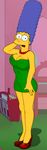  breasts darth_ross dress edit female freen_dress marge_simpson shoes the_simpsons yellow_skin 