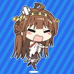  :d ahoge animated animated_gif bad_id bad_pixiv_id bandaid blush blush_stickers boots brown_hair chibi closed_eyes crossed_bandaids dansa detached_sleeves double_bun hair_ornament hairband headgear hnmr japanese_clothes kantai_collection kongou_(kantai_collection) long_hair lowres open_mouth running skirt smile solo tears thigh_boots thighhighs torn_clothes ugoira wavy_mouth wide_sleeves zettai_ryouiki 