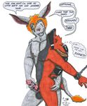  bat bdsm bondage bound canine chain cock_ring destrega duo edging felixpath fox gay male mammal orgasm_denial precum shackles torture 