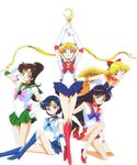  aino_minako back_bow bare_legs bishoujo_senshi_sailor_moon black_hair blonde_hair blue_choker blue_eyes blue_footwear blue_hair blue_sailor_collar blue_skirt boots bow brown_hair choker double_bun elbow_gloves gloves green_choker green_eyes green_sailor_collar hair_bow highres hino_rei holding holding_wand inner_senshi kinfuji kino_makoto long_hair magical_girl mizuno_ami moon_stick multiple_girls orange_choker orange_sailor_collar pink_bow ponytail purple_eyes red_bow red_choker red_sailor_collar sailor_collar sailor_jupiter sailor_mars sailor_mercury sailor_moon sailor_senshi sailor_senshi_uniform sailor_venus short_hair skirt tiara tsukino_usagi twintails wand white_gloves 