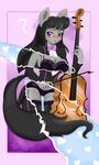  &lt;3 ? absurd_res anthro anthrofied black_hair blush bow bow_(stringed_instrument) bow_tie bra breasts cello cleavage clothed clothing cutie_mark earth_pony equine female friendship_is_magic fur hair hi_res horse internal legwear long_hair mammal musical_instrument my_little_pony octavia_(mlp) panties pony purple_eyes solo stockings tuxedo underwear xray zzvinniezz 