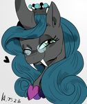  changeling female feral friendship_is_magic idw looking_at_viewer my_little_pony nekubi one_eye_closed queen_chrysalis_(idw) queen_chrysalis_(mlp) smile solo teeth wink 