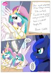  2014 anthro bbmbbf big_breasts breasts cleavage clothed clothing comic dialog english_text equestria_untamed equine female friendship_is_magic horn horse mammal my_little_pony pony princess_celestia_(mlp) princess_luna_(mlp) text winged_unicorn wings 