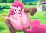  anthro anus areola bbmbbf big_breasts breasts equestria_untamed equine erect_nipples female friendship_is_magic horse looking_at_viewer mammal my_little_pony nipples pinkie_pie_(mlp) pony pussy smile solo 