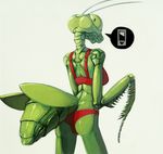  antennae anthro arthropod bra clothing female guillotine insect looking_back mantis pants saladbomb solo underwear 
